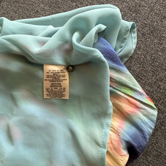 Maeve by Anthropologie Women's Size 2 Aloisia Watercolor Silk Flowy Maxi Dress - Picture 16 of 16